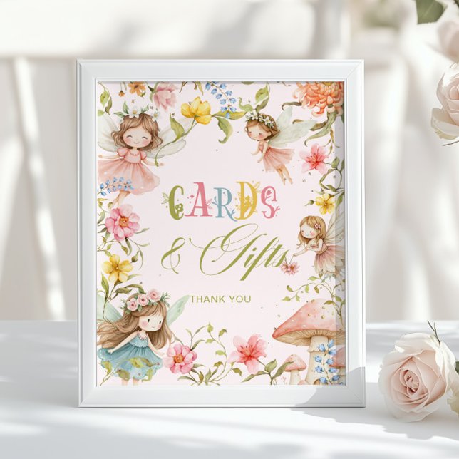 Poster Cards and Gifts Fairy First Enchanted Birthday (Créateur téléchargé)