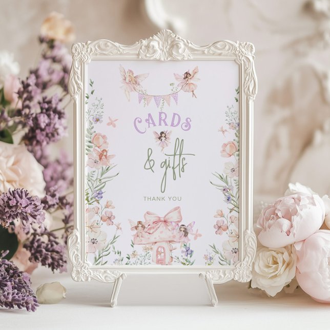 Poster Cards and Gifts Whimsical Fairy Birthday (Créateur téléchargé)