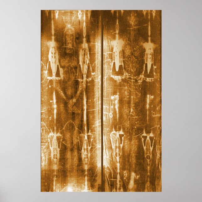 Poster Carénage de Turin Jésus Image avant et arrière (Devant)