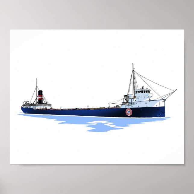 Poster cargo des Grands Lacs Algosoo (1) (Devant)