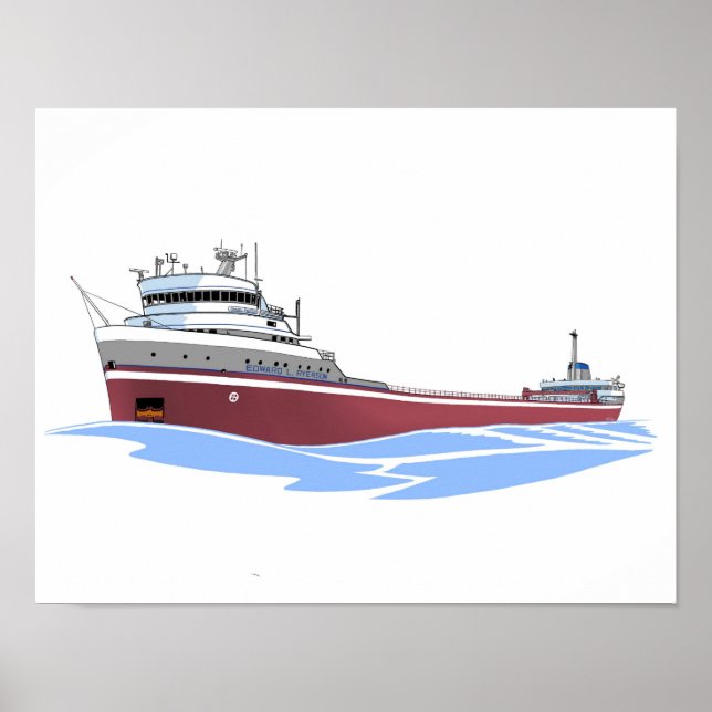 Poster cargo des Grands Lacs Edward L. Ryerson LMC (Devant)