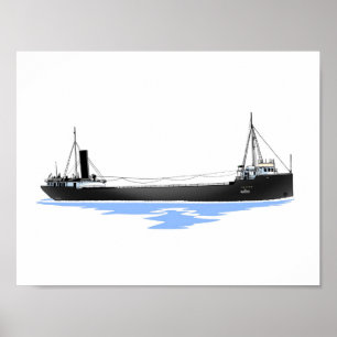 Poster cargo des Grands Lacs Saturn