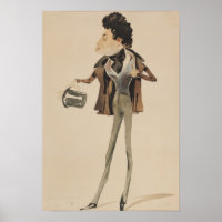 Caricature d'Alexander Dumas Pere