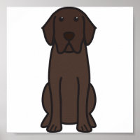Caricature de chien de Labrador Retriever