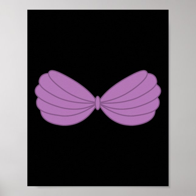 Poster Caricature de la barre de coquillages mauve de sir (Devant)