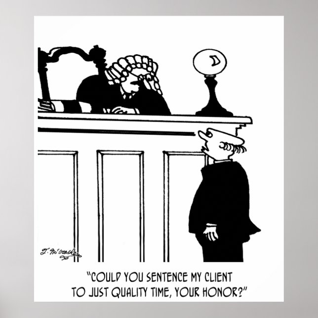 Poster Caricature de l'avocat 5298 (Devant)