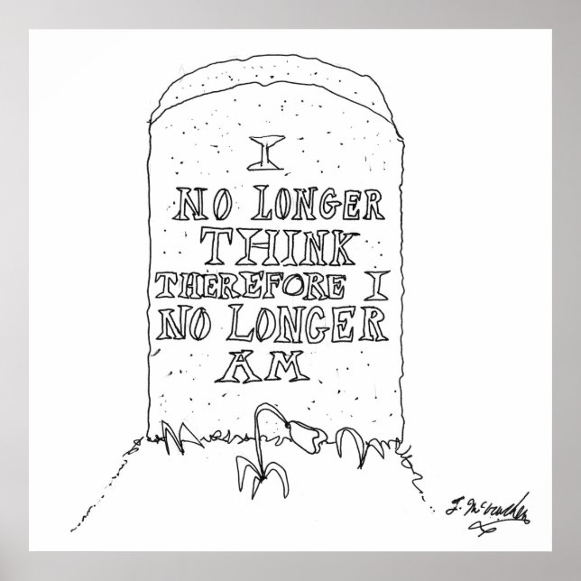 Poster Caricature de philosophie 1413 (Devant)