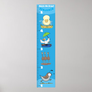 Poster Caricature d'oiseaux amusant mignon graphique de c