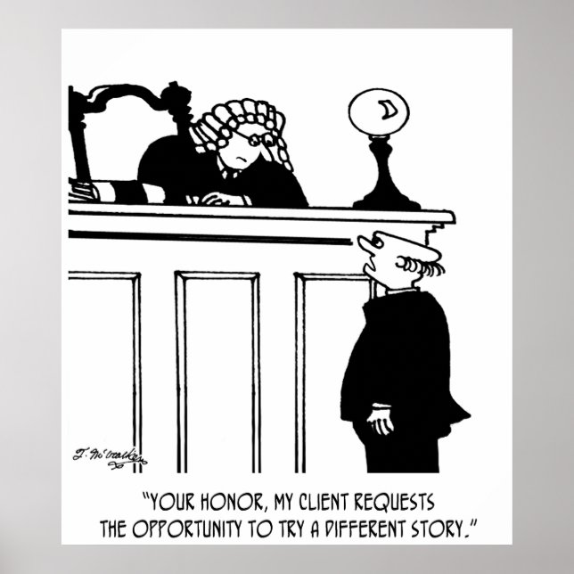 Poster Caricature du procureur 5496 (Devant)