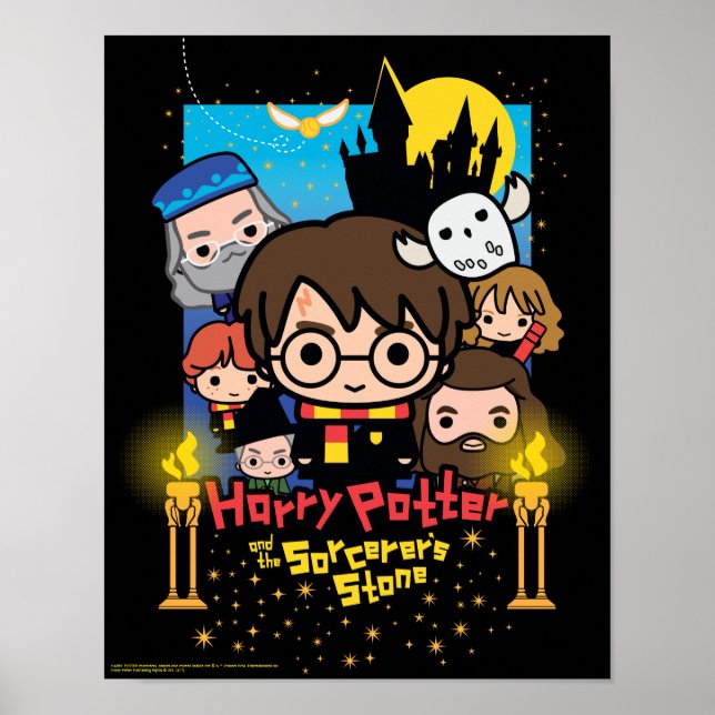 Poster Caricature Harry Potter et la Pierre du Sorcier (Devant)