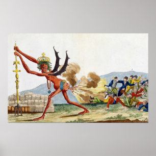 Poster Caricature of the English Government, 1793