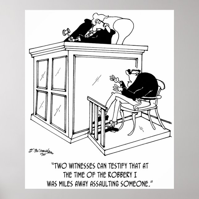 Poster Caricature pour crime 5495 (Devant)