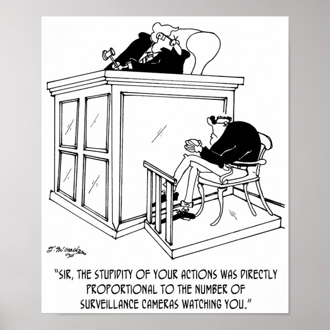 Poster Caricature pour crime 7348 (Devant)