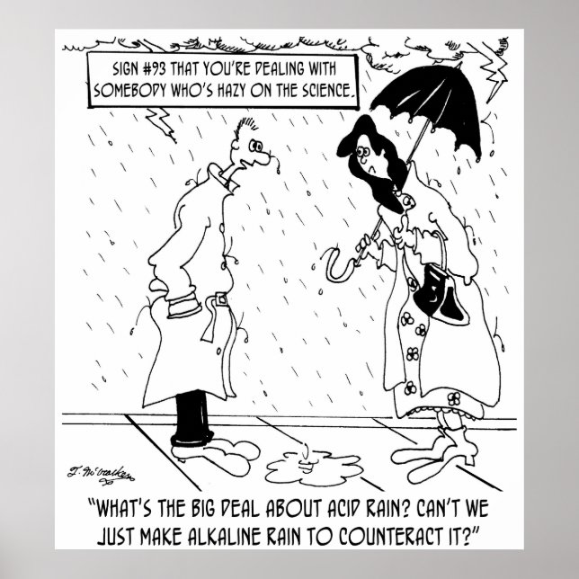 Poster Caricature scientifique 7084 (Devant)