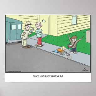 Poster Caricature sur la lutte antiparasitaire personnali