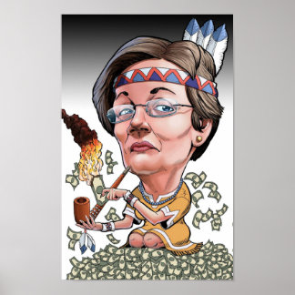 Poster Caricature Warren