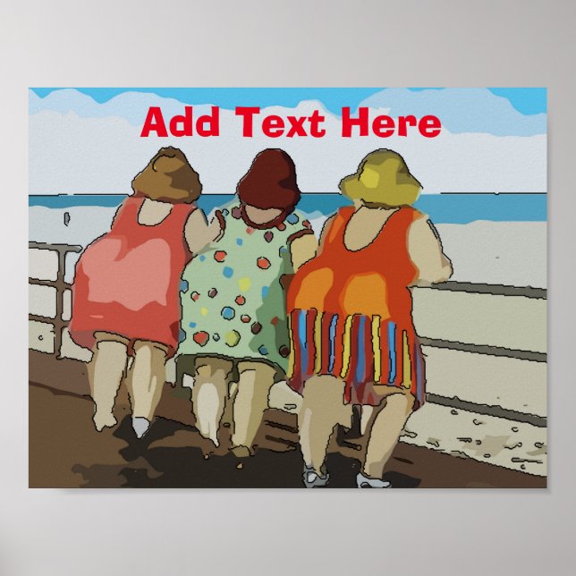 Poster Caricature Welcome Beach (Devant)