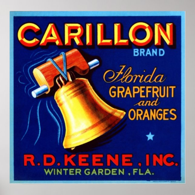 Poster Carillon Florida Pamplemousse et Oranges (Devant)