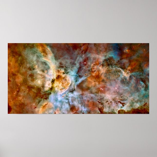 Poster Carina Nebula NASA Hubble Telescope Photo spatiale (Devant)
