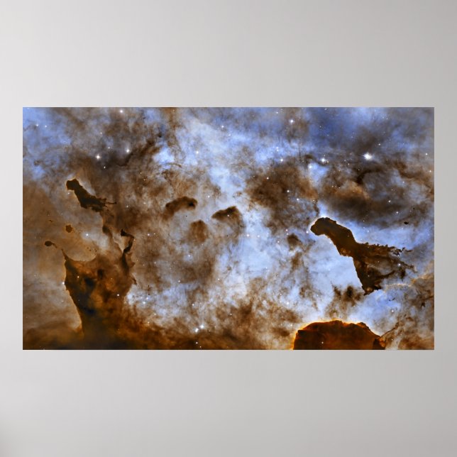 Poster Carina Nebula Stylo Colonnes (Devant)
