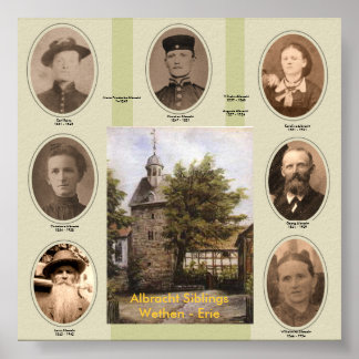 Poster Carl, Christian, Christiane, Georg, Karoline, W...