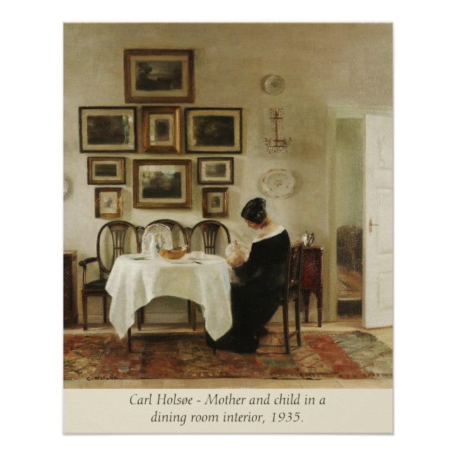 Poster Carl Holsøe Mother and child CC0462 (Devant)