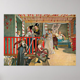 Poster Carl Larsson art : Une journée de célébration