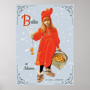 Poster Carl Larsson Brita, Iduna 1901 CC0416