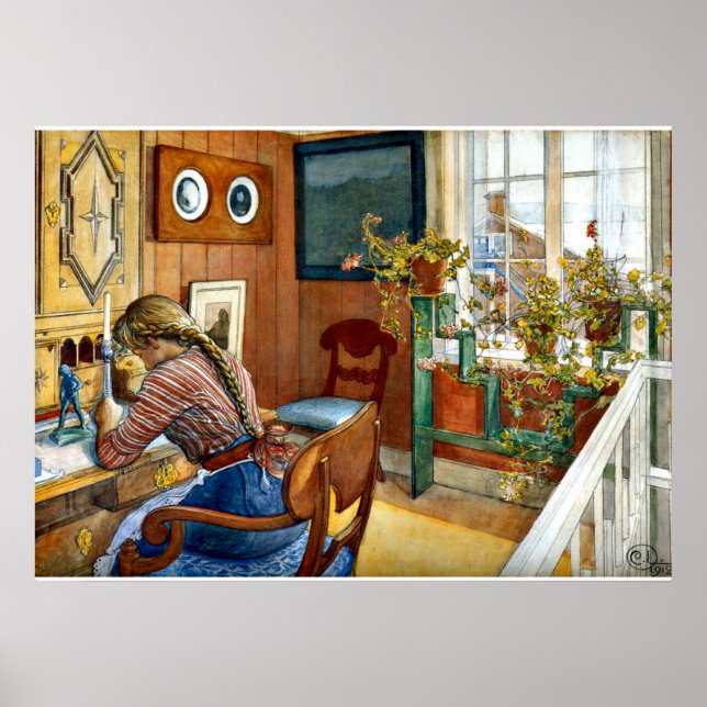 Poster Carl Larsson - Communication écrite (Devant)