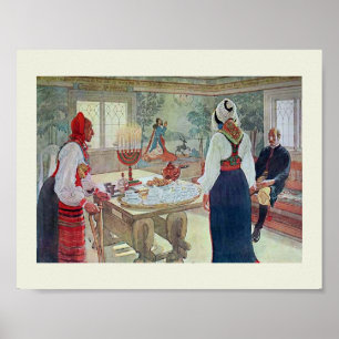Poster Carl Larsson En Bergman Stuga
