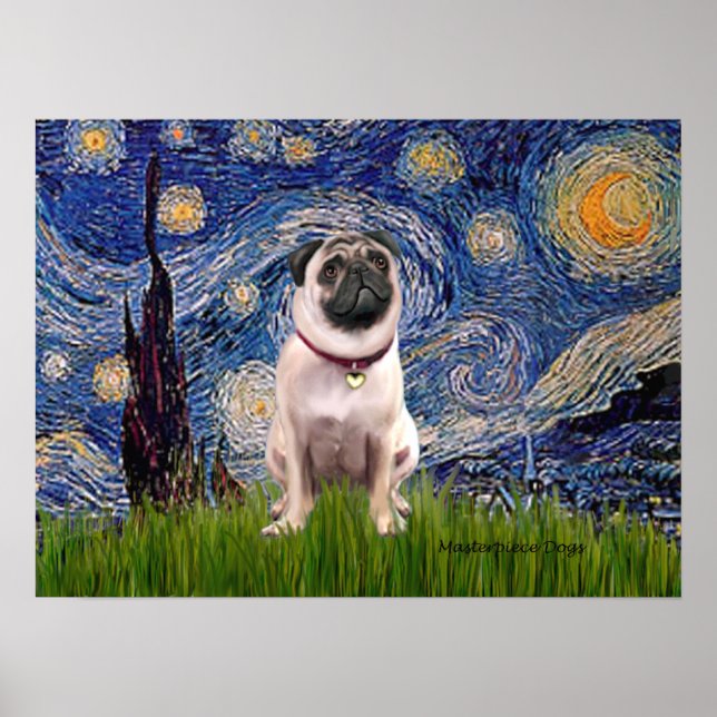 Poster Carlin 1(fawn) - Nuit étoilée (Devant)
