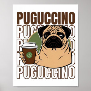Poster Carlin chien cappuccino