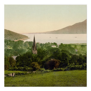 Poster Carlingford Lough, Co. Down, paysage d'Irlande du 