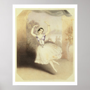 Poster Carlotta Grisi (1819-99) dans le ballet du Peri
