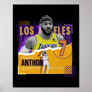 Poster Carmelo-anthony -basketball-papier-affiche-lakers