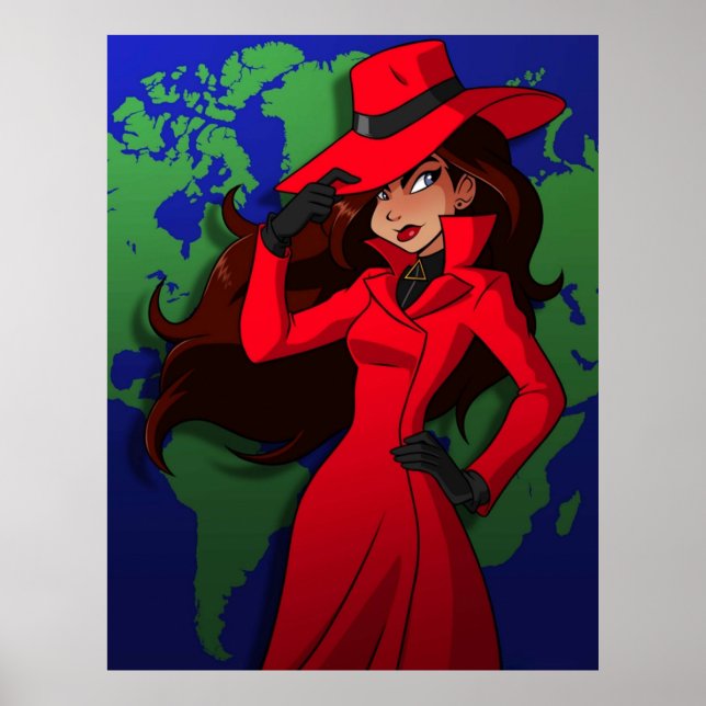 Poster Carmen Sandiego World (Devant)