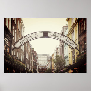 POSTER CARNABY STREET SIGN, LONDRES