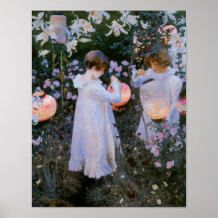 Poster Carnation, Lily, Lily, Rose