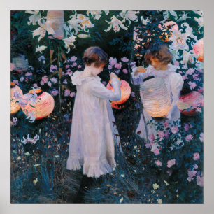 Poster Carnation Lily Lily Rose de John Singer Sargent