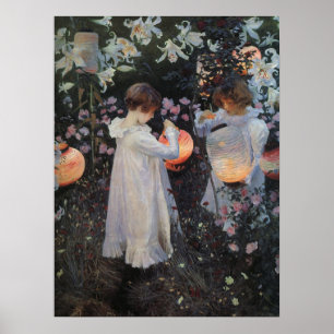 Poster Carnation Lily Rose Sargent Print