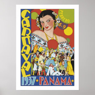 Poster Carnaval au Panama