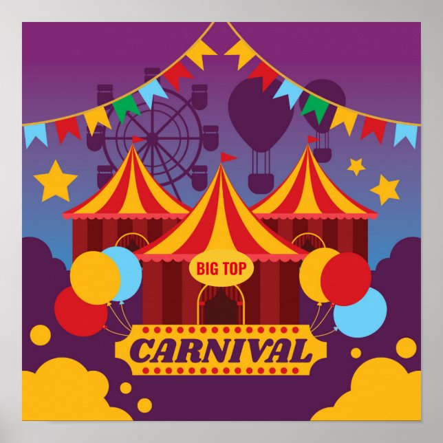 Poster - Carnaval Big Top Tente (Devant)