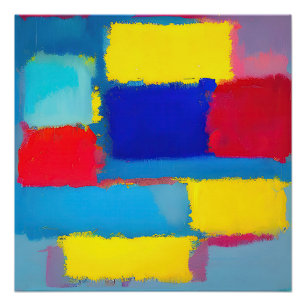 Poster "Carnaval de Cobalt" Art Abstrait