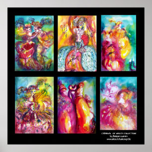 Poster CARNAVAL DE VENISE COLLECTION Danse Musique Théâtr