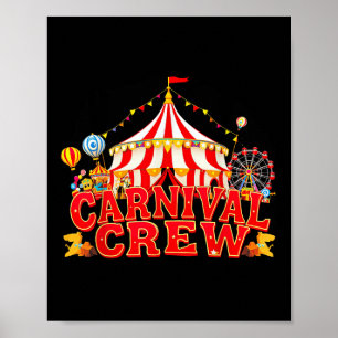 Poster Carnaval Équipage correspondant Cirque personnel T
