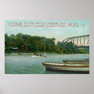 Poster Carnaval et promotion du tournoi des pompiers