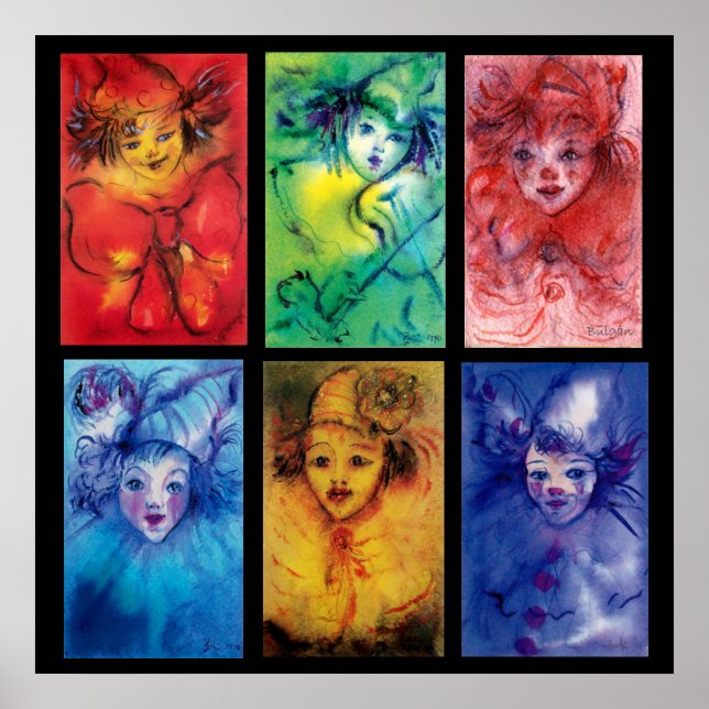 Poster CARNIVAL CLOWNS COLLECTION Mascarade vénitienne (Devant)