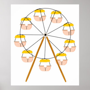 Poster Carnival Ferris Wheel