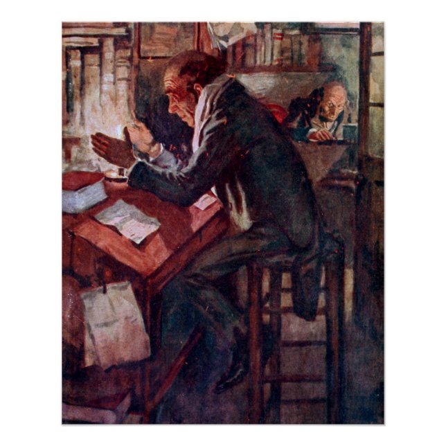 Poster Carol de Noël : Cratchit and Scrooge (Devant)