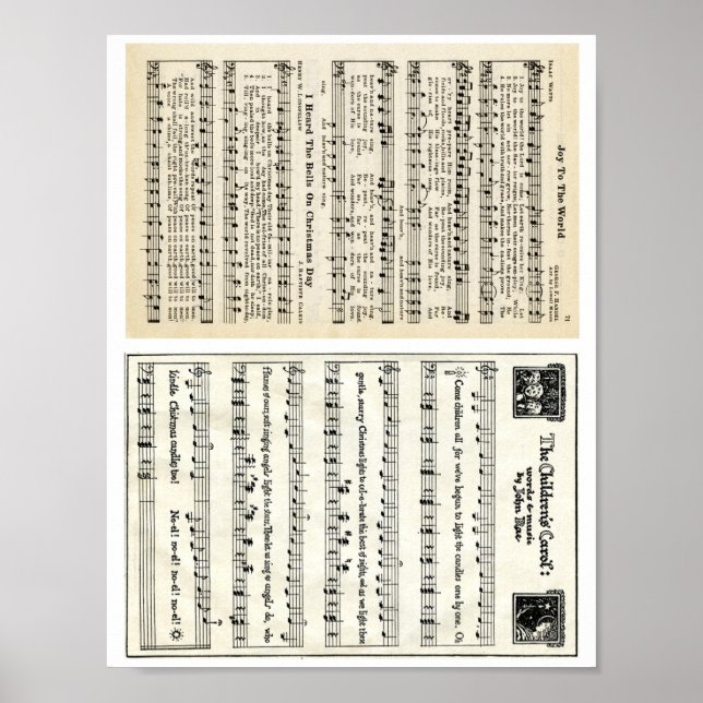 Poster Carols de Noël : Joy to the World, The Children's (Devant)